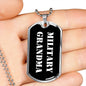 Military Grandma v3 - Luxury Dog Tag Necklace