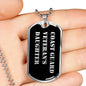 Coast Guard Veteran's Daughter v2 - Luxury Dog Tag Necklace
