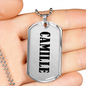 Camille v01 - Luxury Dog Tag Necklace