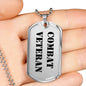 Combat Veteran - Luxury Dog Tag Necklace