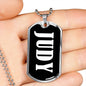 Judy v02 - Luxury Dog Tag Necklace