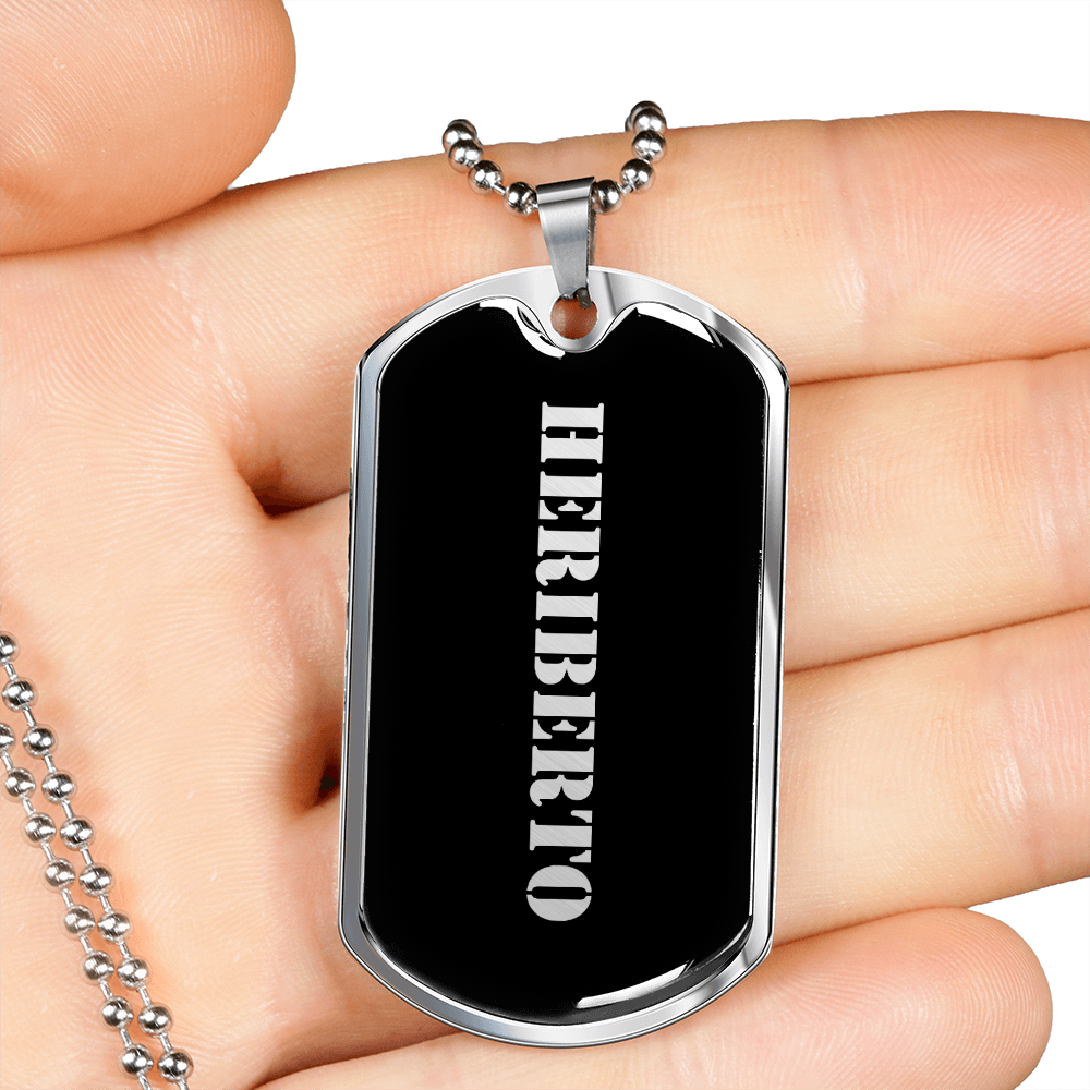 Heriberto v2 - Luxury Dog Tag Necklace