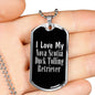 Love My Nova Scotia Duck Tolling Retriever v3 - Luxury Dog Tag Necklace