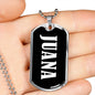 Juana v02 - Luxury Dog Tag Necklace