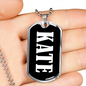 Kate v03 - Luxury Dog Tag Necklace