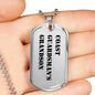 Coast Guardsman's Grandson - Luxury Dog Tag Necklace