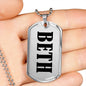 Beth v01 - Luxury Dog Tag Necklace