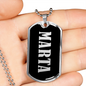 Marta v02 - Luxury Dog Tag Necklace