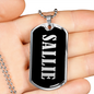 Sallie v02 - Luxury Dog Tag Necklace