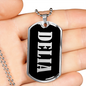 Delia v02 - Luxury Dog Tag Necklace