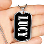 Lucy v02 - Luxury Dog Tag Necklace