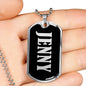 Jenny v01s - Luxury Dog Tag Necklace