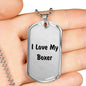 Love My Boxer v4 - Luxury Dog Tag Necklace