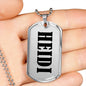 Heidi v01 - Luxury Dog Tag Necklace