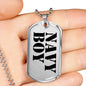 Navy Boy - Luxury Dog Tag Necklace