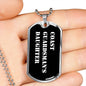 Coast Guardsman's Daughter v3 - Luxury Dog Tag Necklace