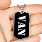 Van v2 - Luxury Dog Tag Necklace