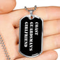Coast Guardsman's Girlfriend v3 - Luxury Dog Tag Necklace