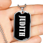Judith v02 - Luxury Dog Tag Necklace