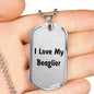 Love My Beaglier v4 - Luxury Dog Tag Necklace