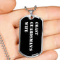 Coast Guardsman's Wife v3 - Luxury Dog Tag Necklace