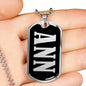 Ann v01s - Luxury Dog Tag Necklace