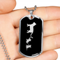 Mama Cat With 2 Kittens v2 - Luxury Dog Tag Necklace