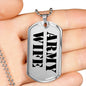 Army Wife - Luxury Dog Tag Necklace
