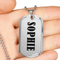 Sophie v01 - Luxury Dog Tag Necklace