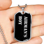 Airman's Boy v2 - Luxury Dog Tag Necklace
