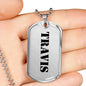 Travis - Luxury Dog Tag Necklace