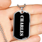 Charles v2 - Luxury Dog Tag Necklace