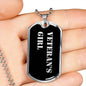 Veteran's Girl v2 - Luxury Dog Tag Necklace