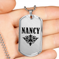 Nancy v01a - Luxury Dog Tag Necklace