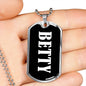 Betty v02 - Luxury Dog Tag Necklace