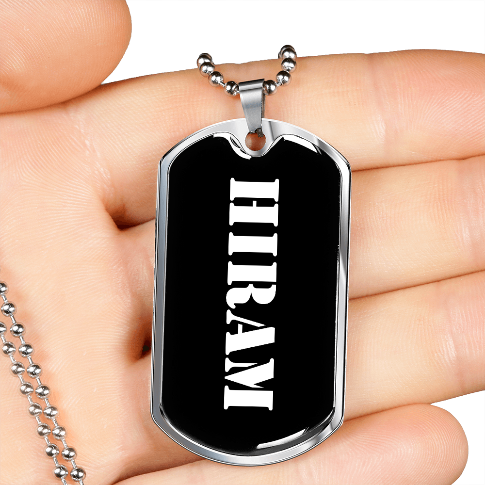 Hiram v3 - Luxury Dog Tag Necklace