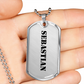 Sebastian - Luxury Dog Tag Necklace