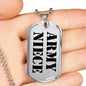 Army Niece - Luxury Dog Tag Necklace