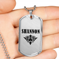 Shannon v01a - Luxury Dog Tag Necklace