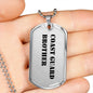 Coast Guard Brother - Luxury Dog Tag Necklace