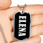 Elena v02 - Luxury Dog Tag Necklace