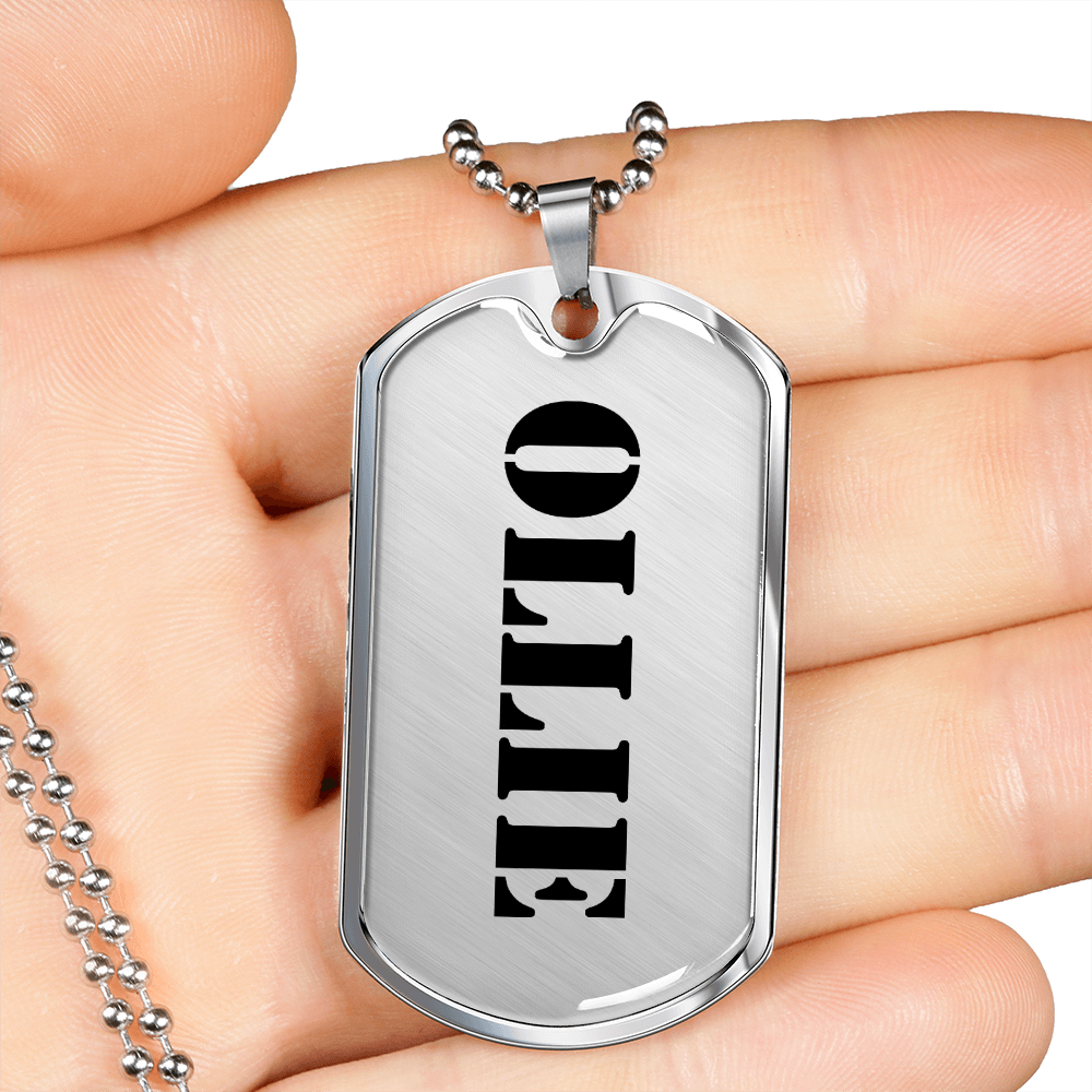 Ollie - Luxury Dog Tag Necklace