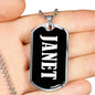 Janet v02 - Luxury Dog Tag Necklace