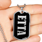 Etta v02 - Luxury Dog Tag Necklace