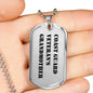 Coast Guard Veteran's Grandmother - Luxury Dog Tag Necklace