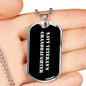 Navy Veteran's Granddaughter v3 - Luxury Dog Tag Necklace