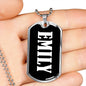 Emily v02 - Luxury Dog Tag Necklace