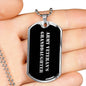 Army Veteran's Granddaughter v2 - Luxury Dog Tag Necklace