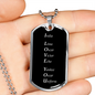I Love You - Luxury Dog Tag Necklace