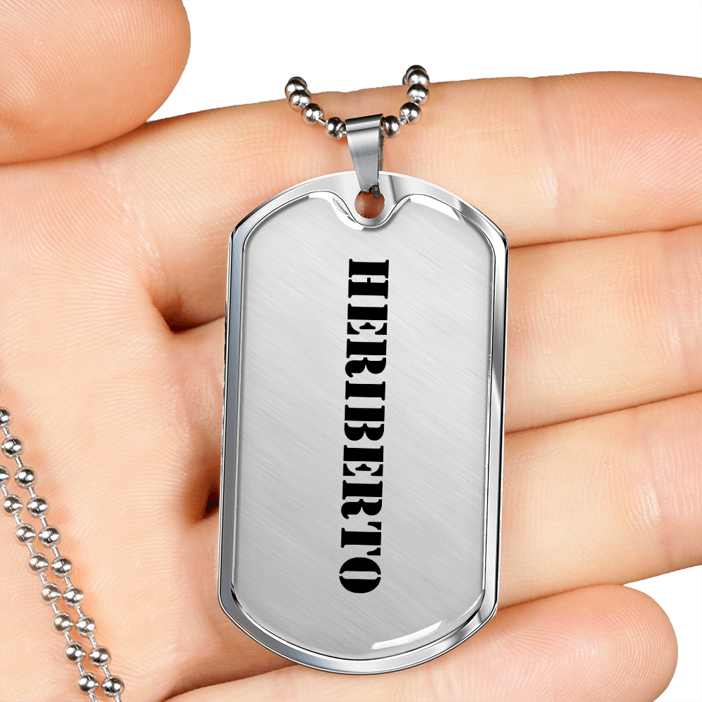 Heriberto - Luxury Dog Tag Necklace